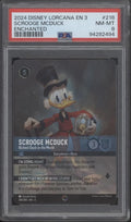 Scrooge McDuck Disney Lorcana Into the Inklands Enchanted #218 PSA 8