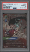 Ahri Nine-Tailed Fox Riftbound Overnumber #303 PSA 10