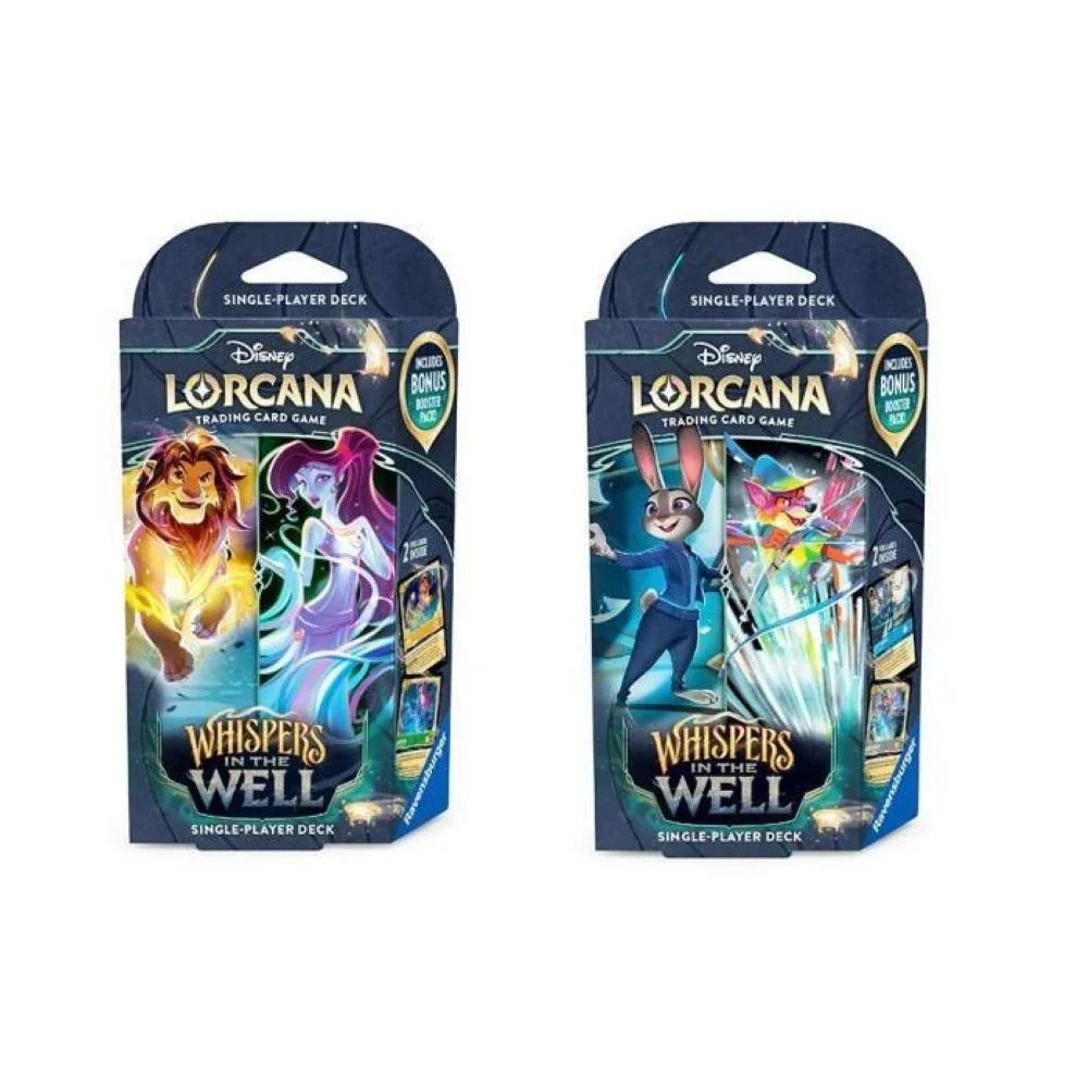 Disney Lorcana: Whispers in the Well Starter Deck Set of 2