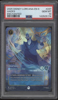 Hades Infernal Schemer Disney Lorcana Fabled Enchanted #237 PSA 10