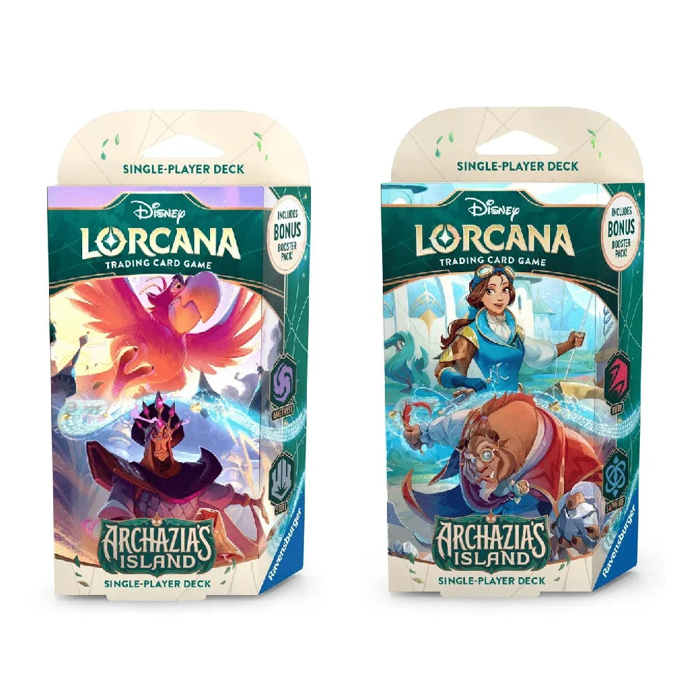 Disney Lorcana: Archazia's Island Starter Deck Set (Set of 2)