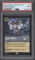 Mickey Mouse Disney Lorcana Gen Con 2023 #11 PSA 9