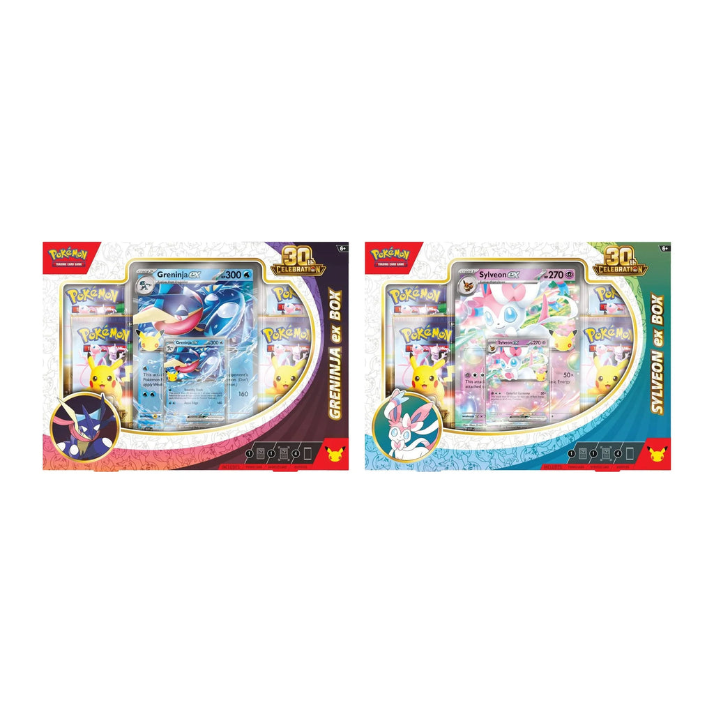30th Celebration Sylveon ex Box or Greninja ex Box - Random Artwork | Pokemon TCG