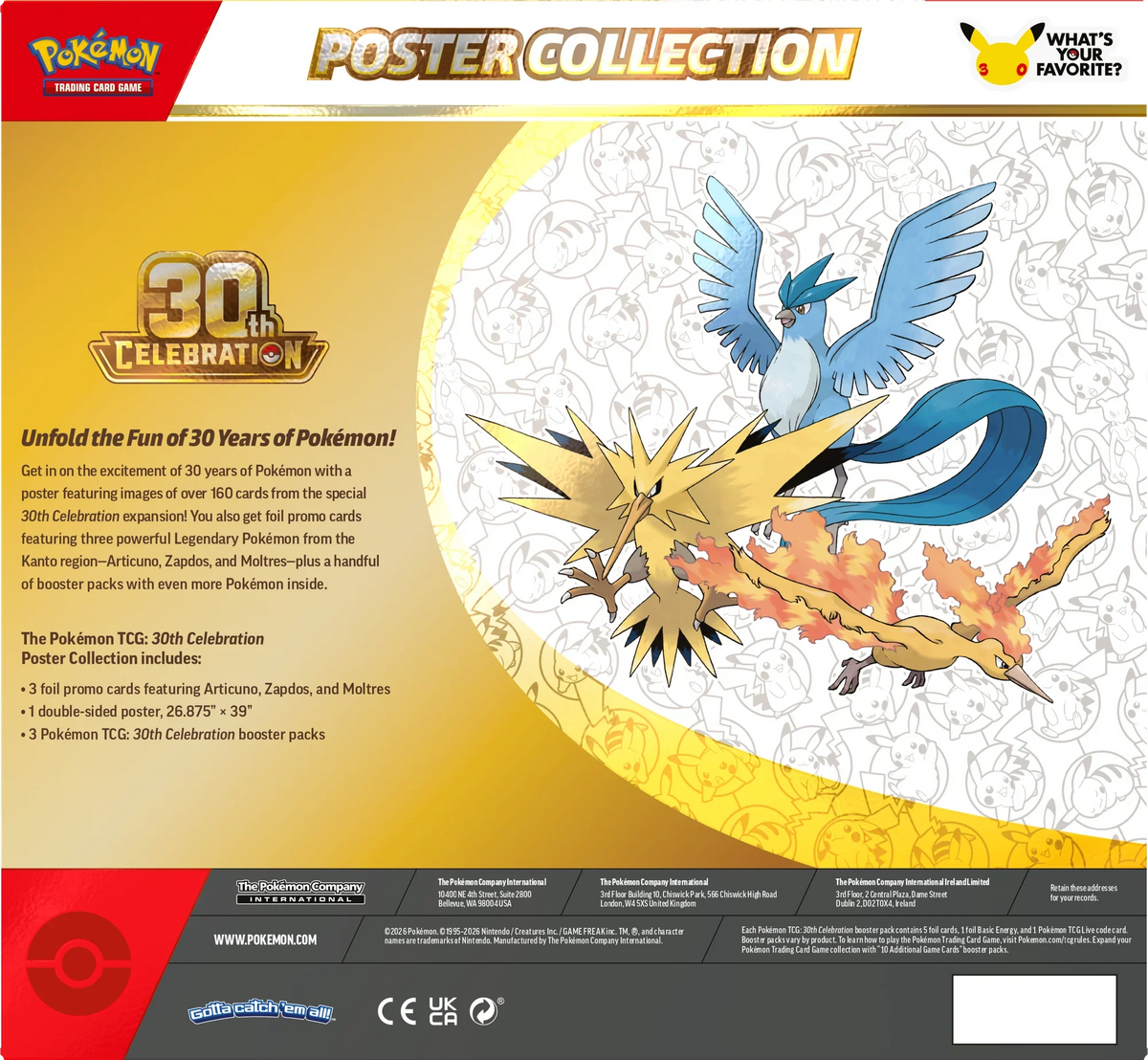 30th Celebration Poster Collection | Pokemon TCG