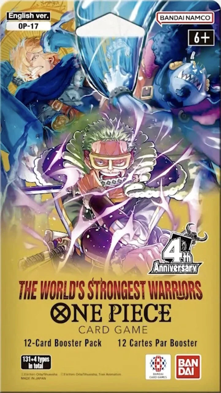 The World's Strongest Warriors OP-17 Booster Blister | One Piece Card Game